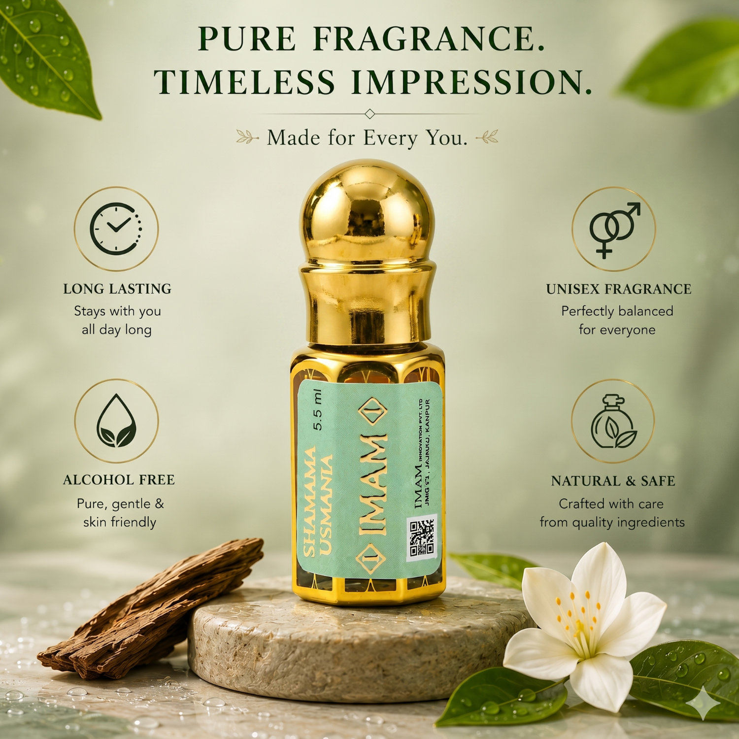 SHAMAMA USMANIA Non-Alcoholic Attar 6ML for Men & Women