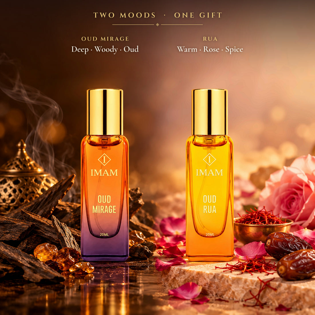 Oud Mirage & Rua Perfume Combo – 20ml x 2