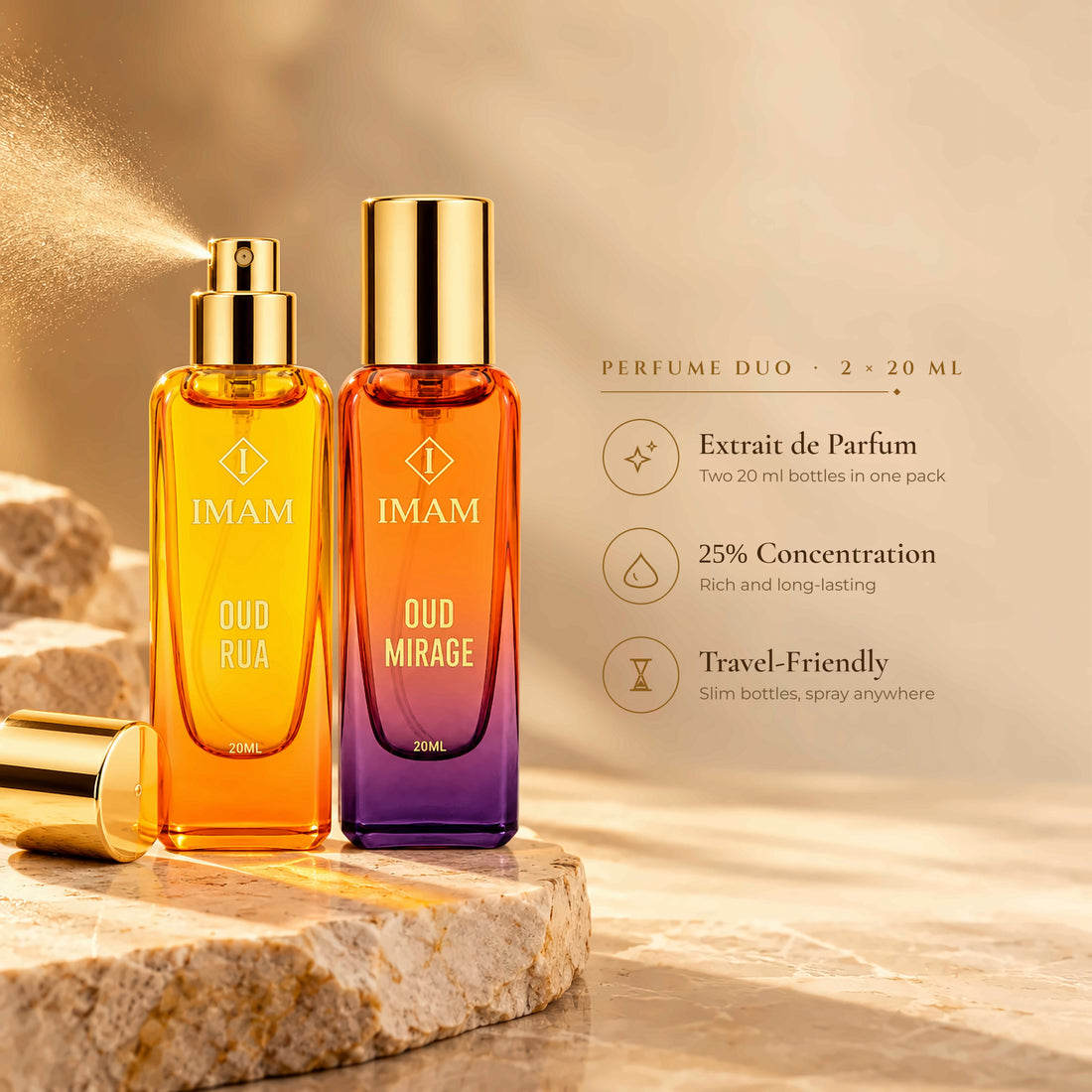Oud Mirage & Rua Perfume Combo – 20ml x 2