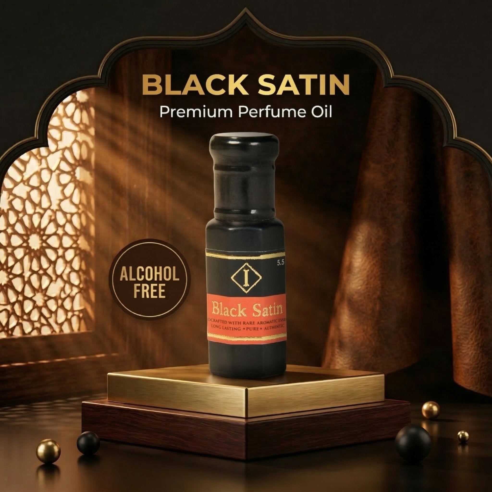 Black Satin Premium Attar - IMAM