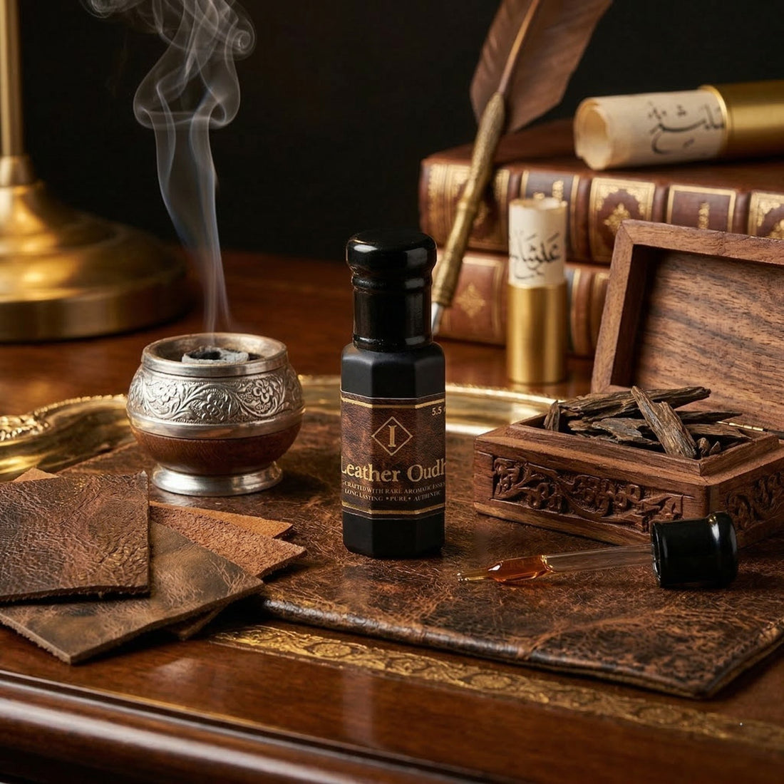 Leather Oud Attar - IMAM