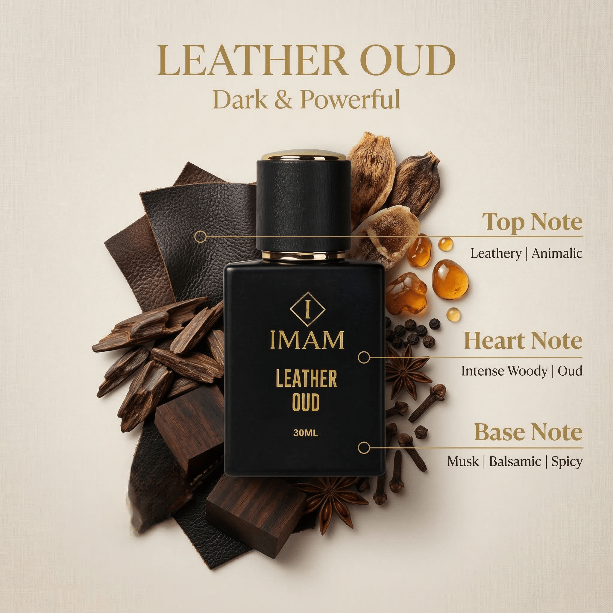 Leather Oud Perfume (30 ml) - IMAM